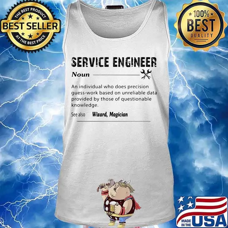 Service engineer noun see also wizard magician s Tank top