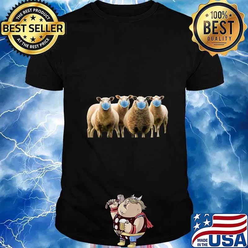 Sheep Wearing Mask Anti-Mask T-Shirt