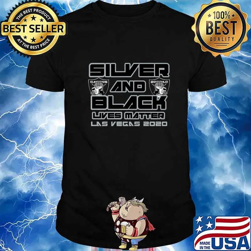 Silver and black lives matter las vegas 2020 In Support 2020 Premium T-Shirt