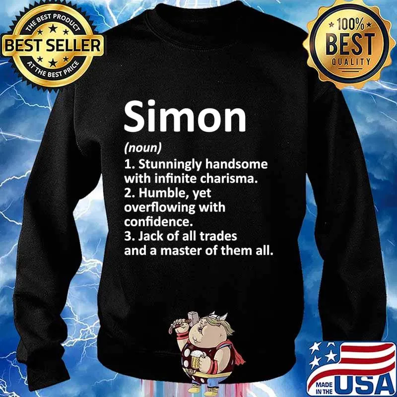 SIMON Definition Personalized Name Funny Birthday Gift Idea T-Shirt Sweater