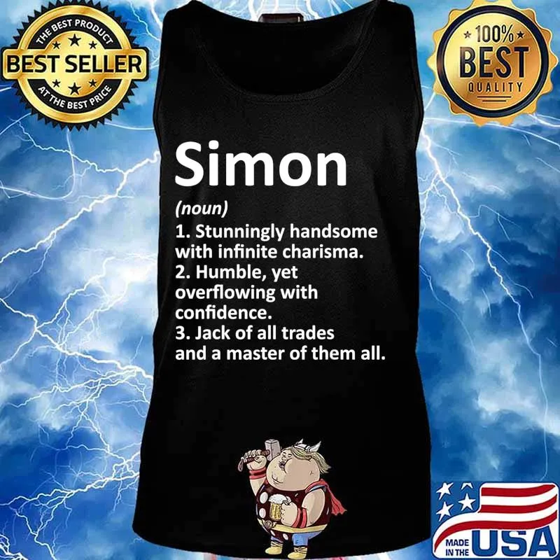 SIMON Definition Personalized Name Funny Birthday Gift Idea T-Shirt Tank top