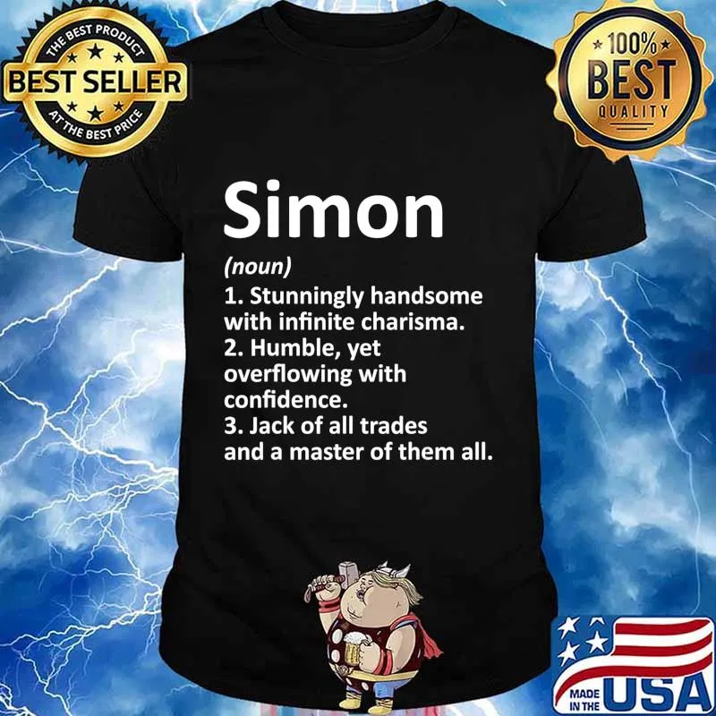 SIMON Definition Personalized Name Funny Birthday Gift Idea T-Shirt