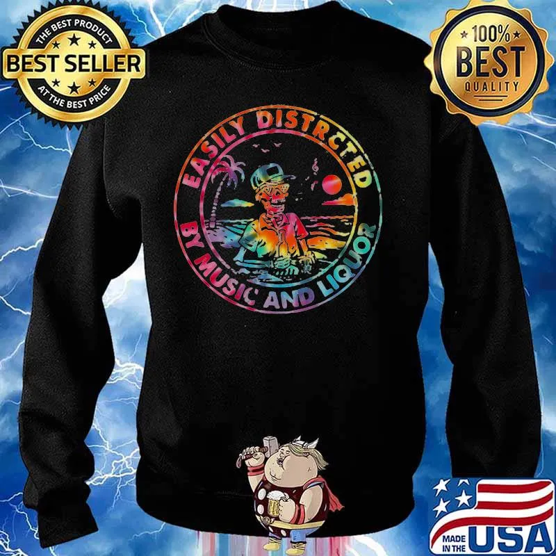 Skeleton easily distracted by music and liquor sea s Sweater