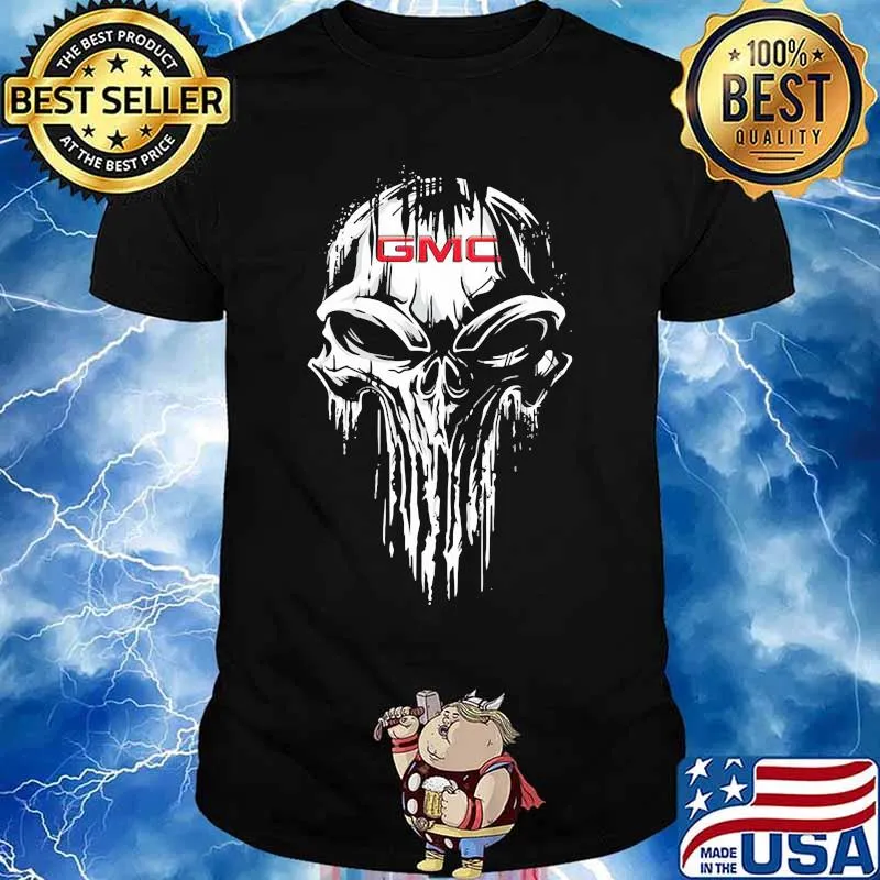 Skull gmc logo halloween shirt