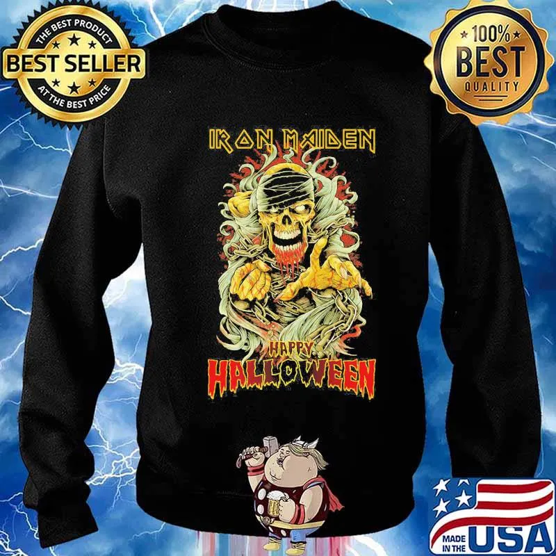 Skull iron maiden happy halloween s Sweater