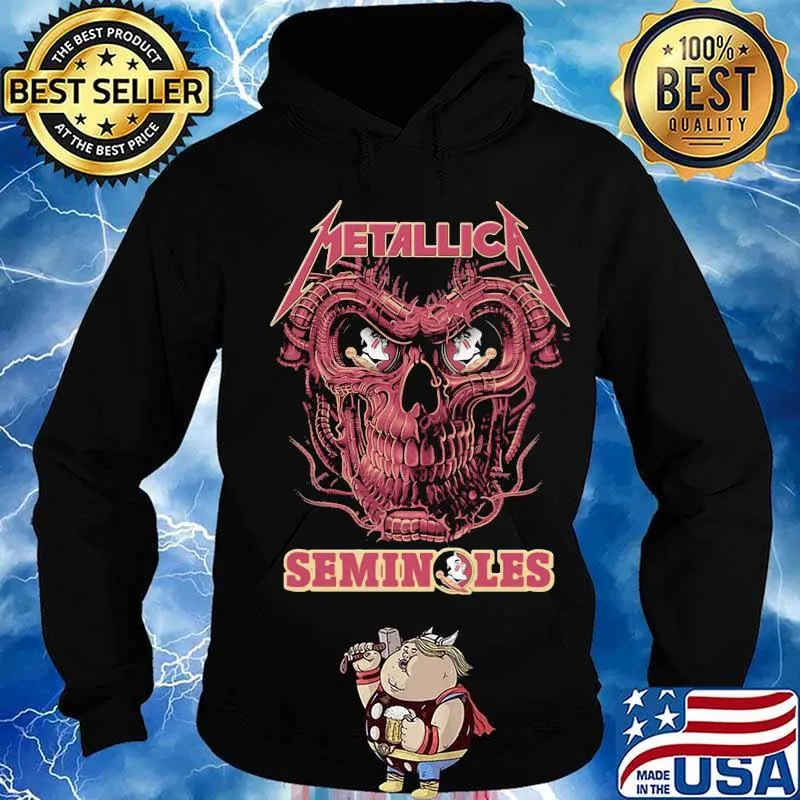 Skull metallica band florida seminoles s Hoodie