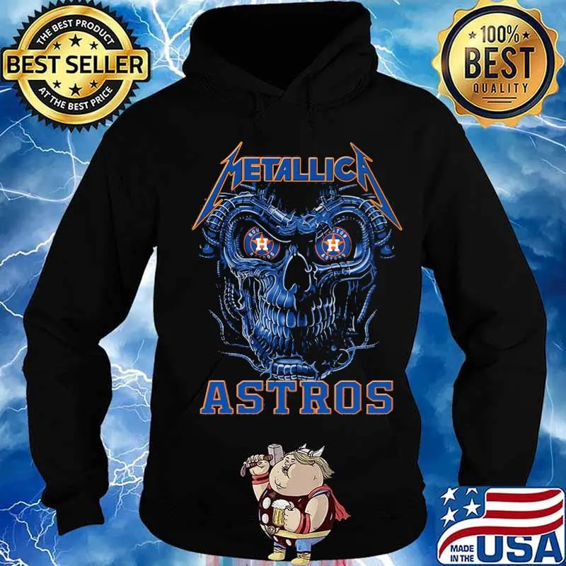 Skull metallica houston astros s Hoodie