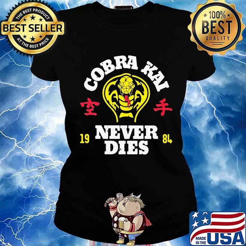Snake cobra kai never dies s Ladies tee