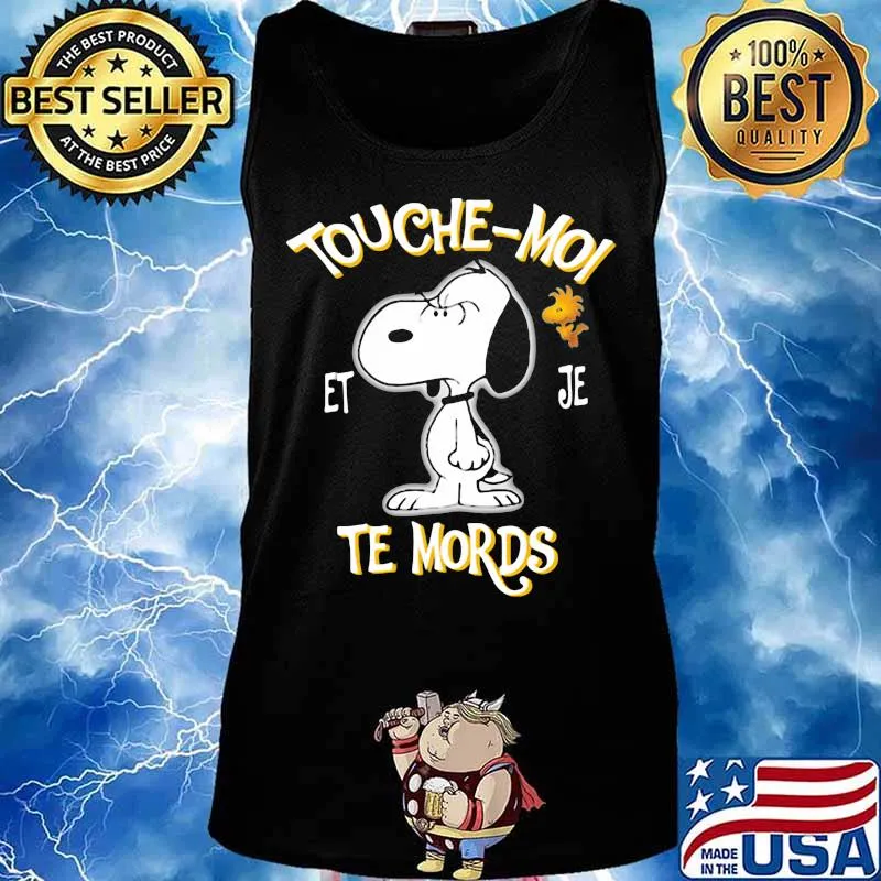 Snoopy and woodstock touche moi et je te mords s Tank top