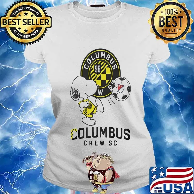Snoopy columbus crew sc soccer s Ladies tee