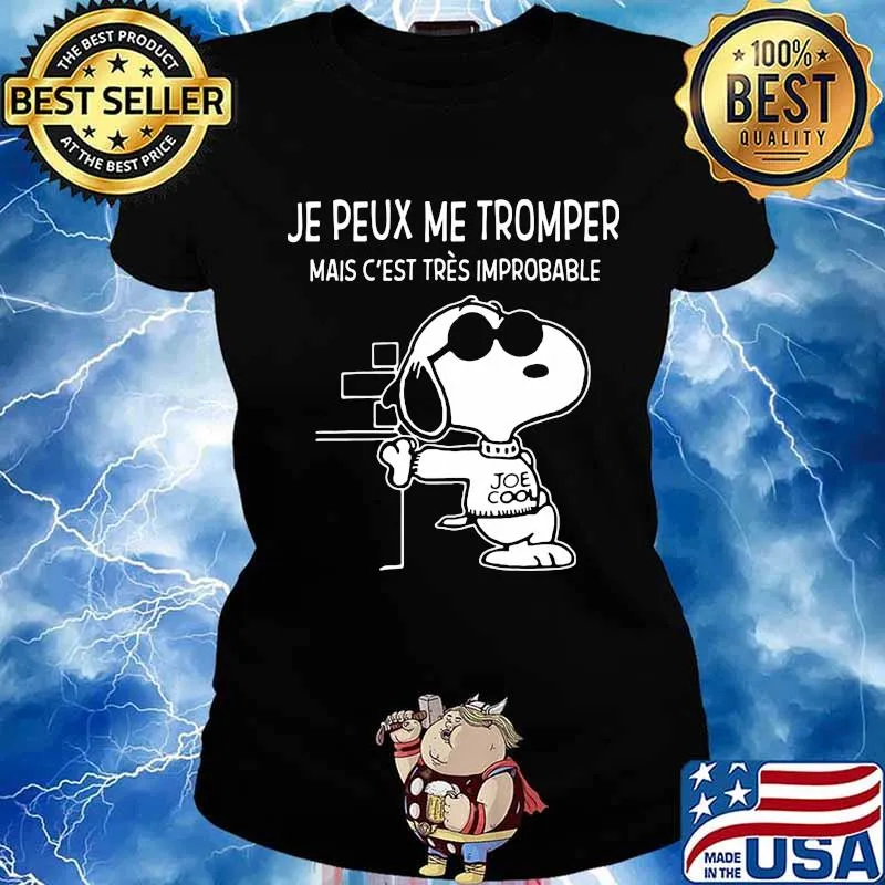 Snoopy je peux me tromper mais c'est tres improbable s Ladies tee