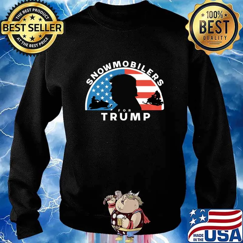 Snowmobilers for Trump Long Sleeve T-Shirt Sweater