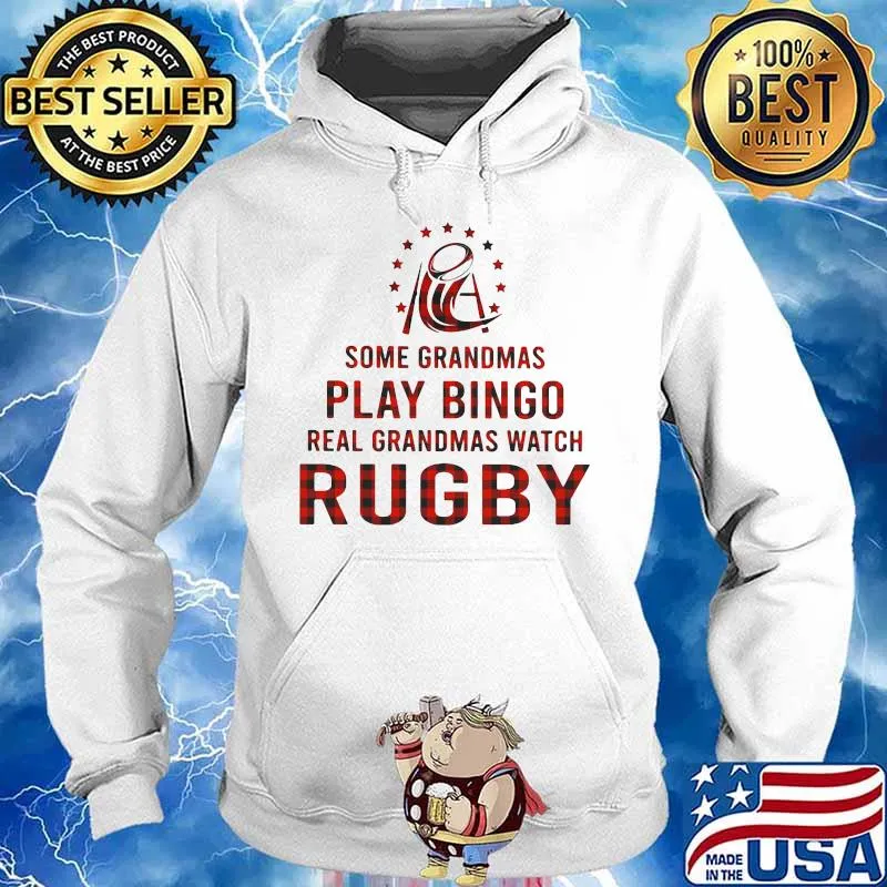 Some grandmas play bingo real grandmas watch rugby s Hoodie
