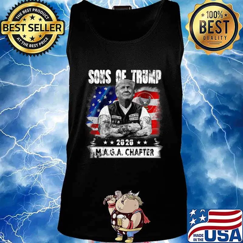 Sons Of Trump 2020 Cool Bikers Donald Trump Supporters Gift T-Shirt Tank top