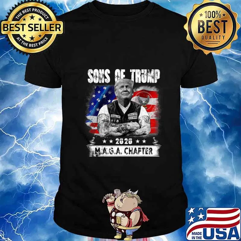 Sons Of Trump 2020 Cool Bikers Donald Trump Supporters Gift T-Shirt