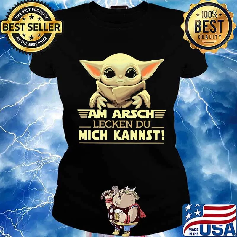 Star wars baby yoda am arsch lecken du mich kannst s Ladies tee