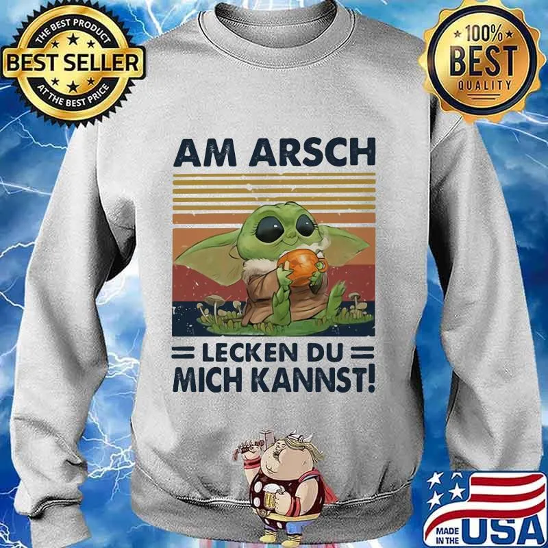 Star wars baby yoda am arsch lecken du mich kannst vintage retro s Sweater