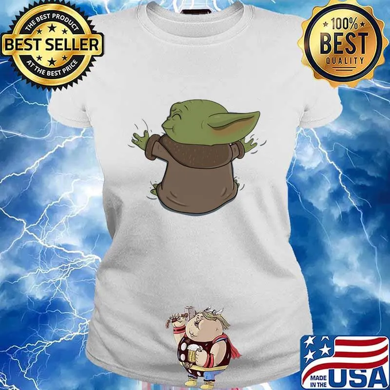 Star wars baby yoda cartoon s Ladies tee