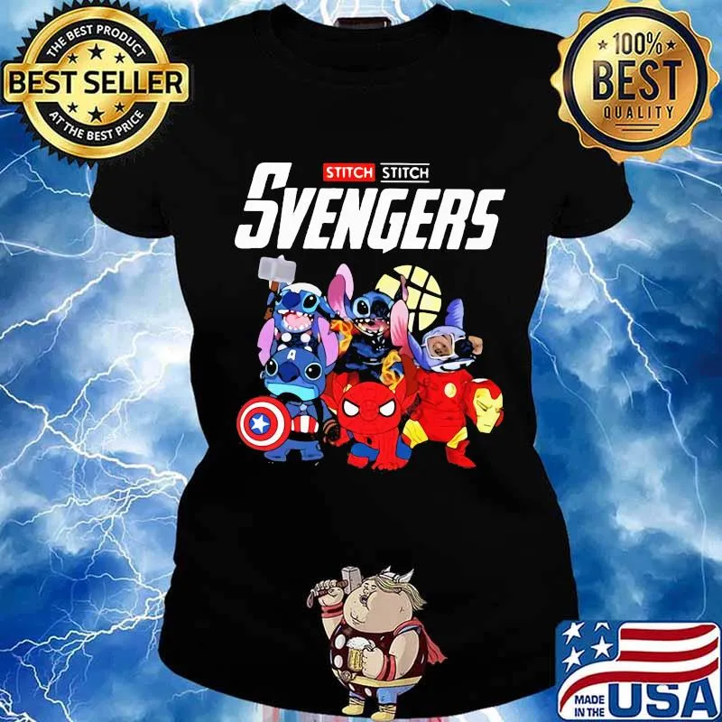 Stitch svengers marvel heroes s Ladies tee