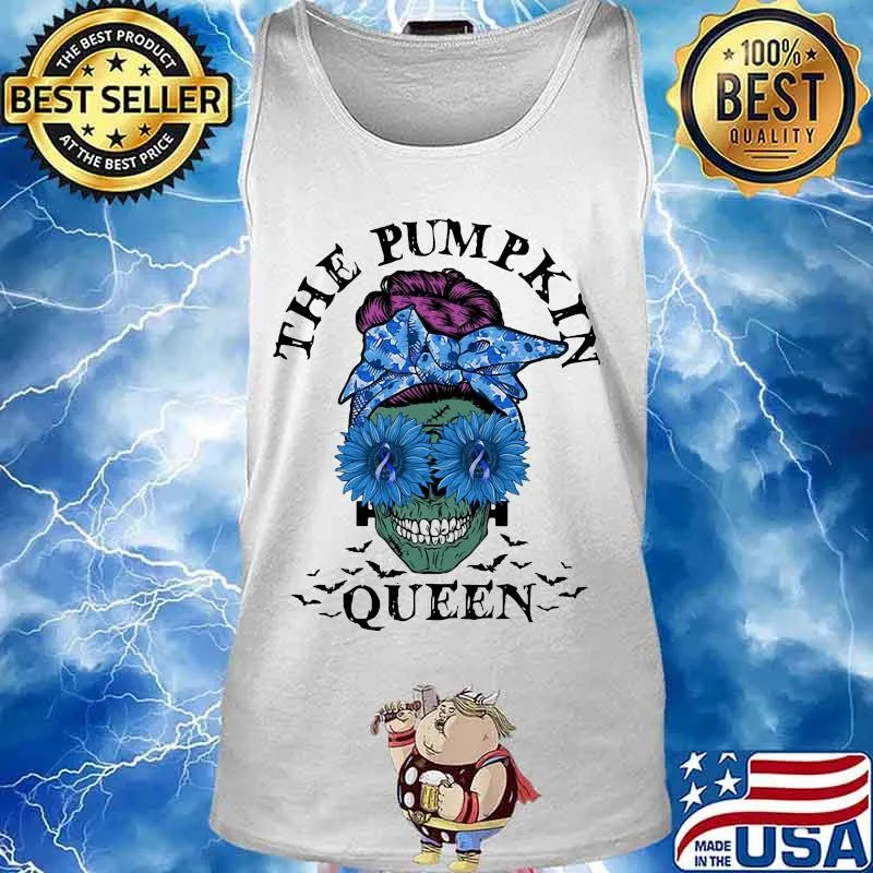 Sugar skull girl the pumpkin queen halloween s Tank top