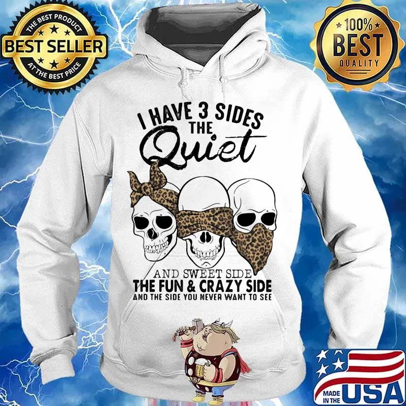 Sugar skulls i have 3 sides the quiet and sweet side the fun and crazy side and the side you never want to see leopard s Hoodie