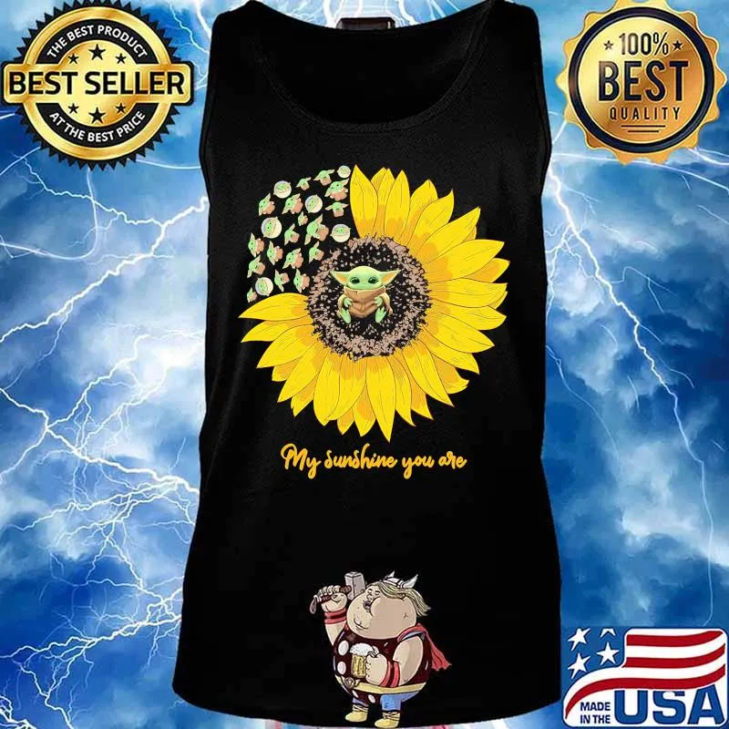 Sunflower baby yoda my sunshine you are s Tank top