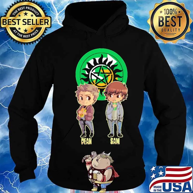 Supernatural dean sam chibi s Hoodie