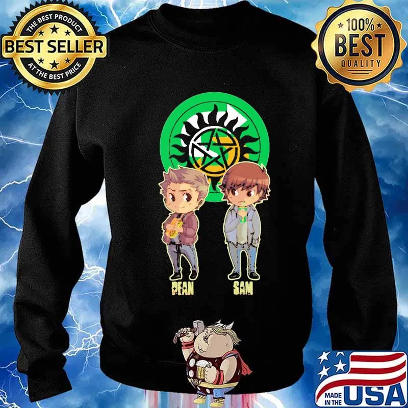 Supernatural dean sam chibi s Sweater
