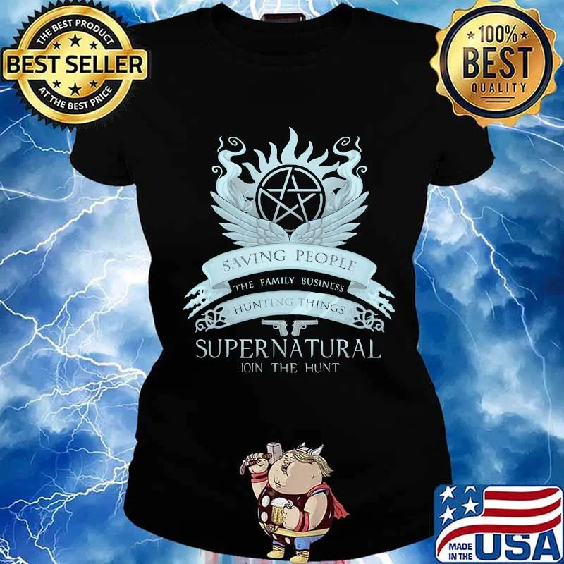 Supernatural saving people the family business hunting things s Ladies tee