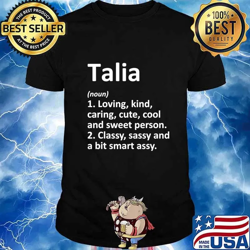 TALIA Definition Personalized Name Funny Birthday Gift Idea T-Shirt