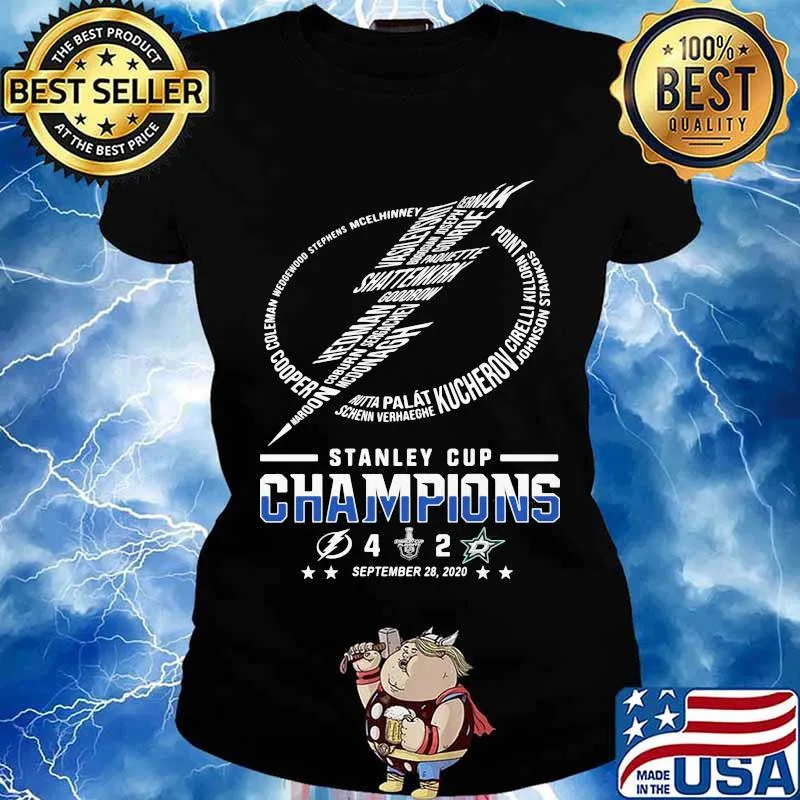 Tampa bay lightning logo stanley cup champions 2020 s Ladies tee
