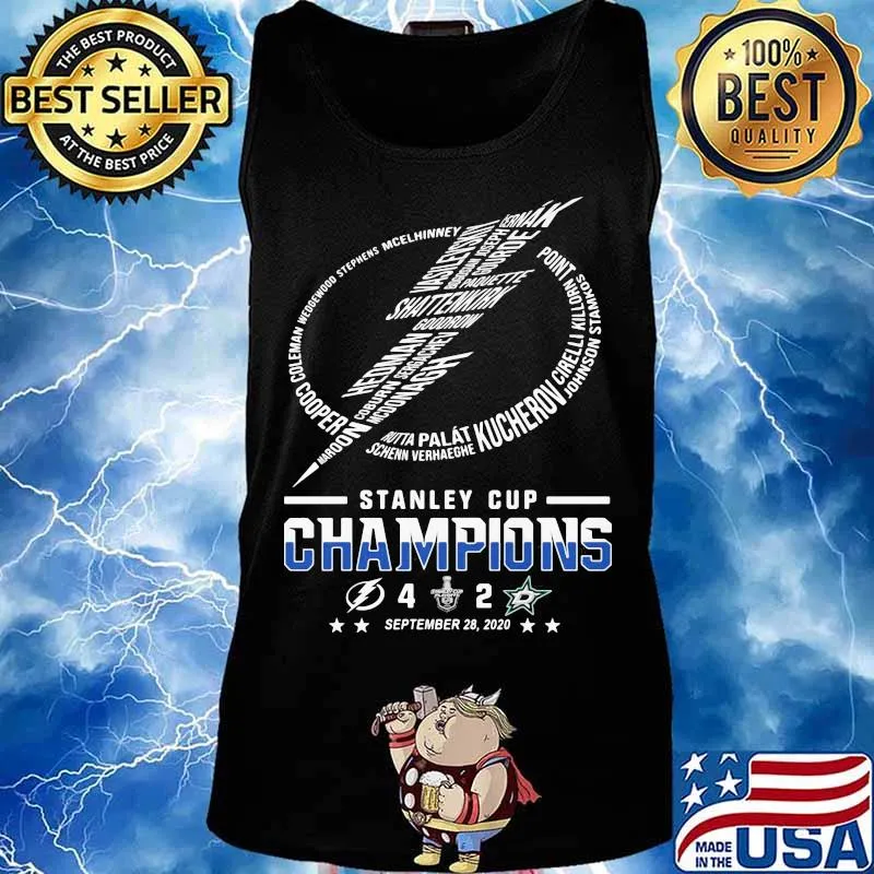 Tampa bay lightning logo stanley cup champions 2020 s Tank top