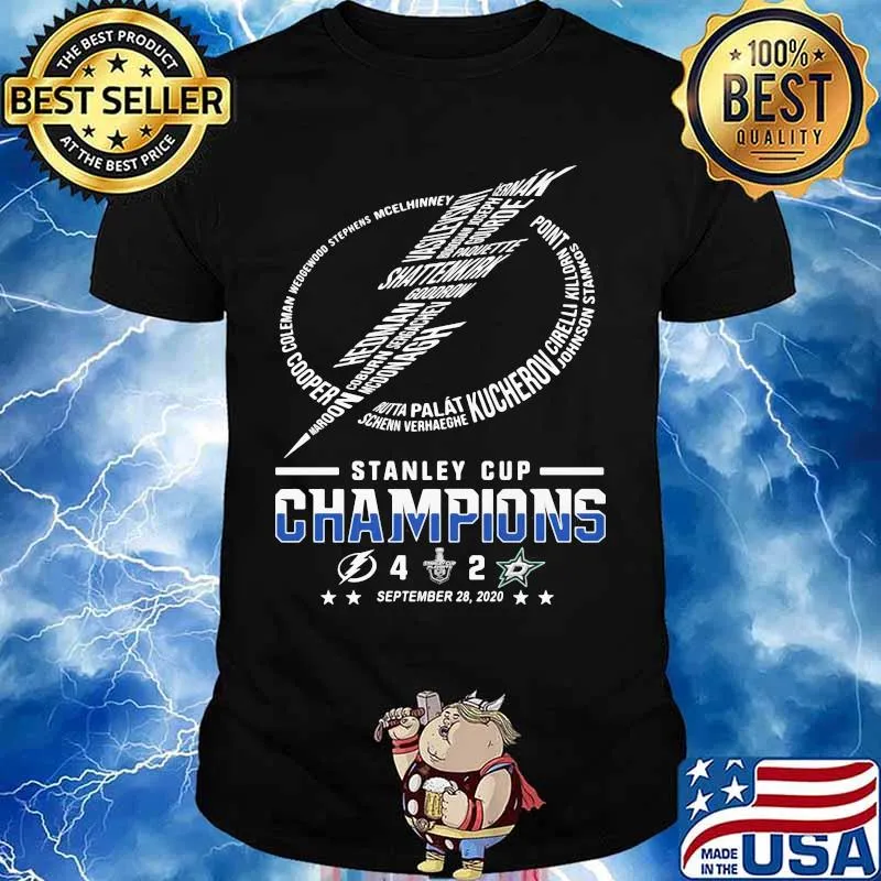 Tampa bay lightning logo stanley cup champions 2020 shirt