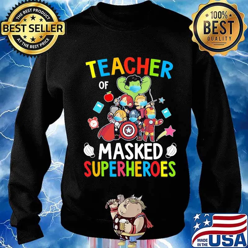 Teacher masked superheroes marvel s Sweater