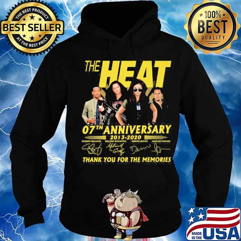 The heat 07th anniversary 2013 2020 thank for the memories signatures s Hoodie