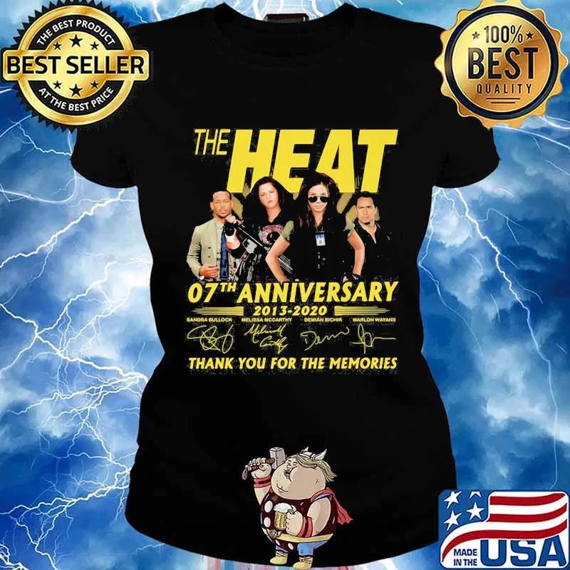 The heat 07th anniversary 2013 2020 thank for the memories signatures s Ladies tee