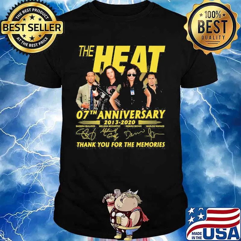 The heat 07th anniversary 2013 2020 thank for the memories signatures shirt