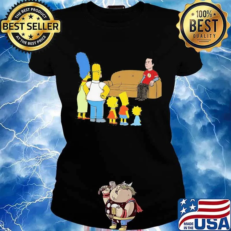 The simpsons family characters cartoon s Ladies tee