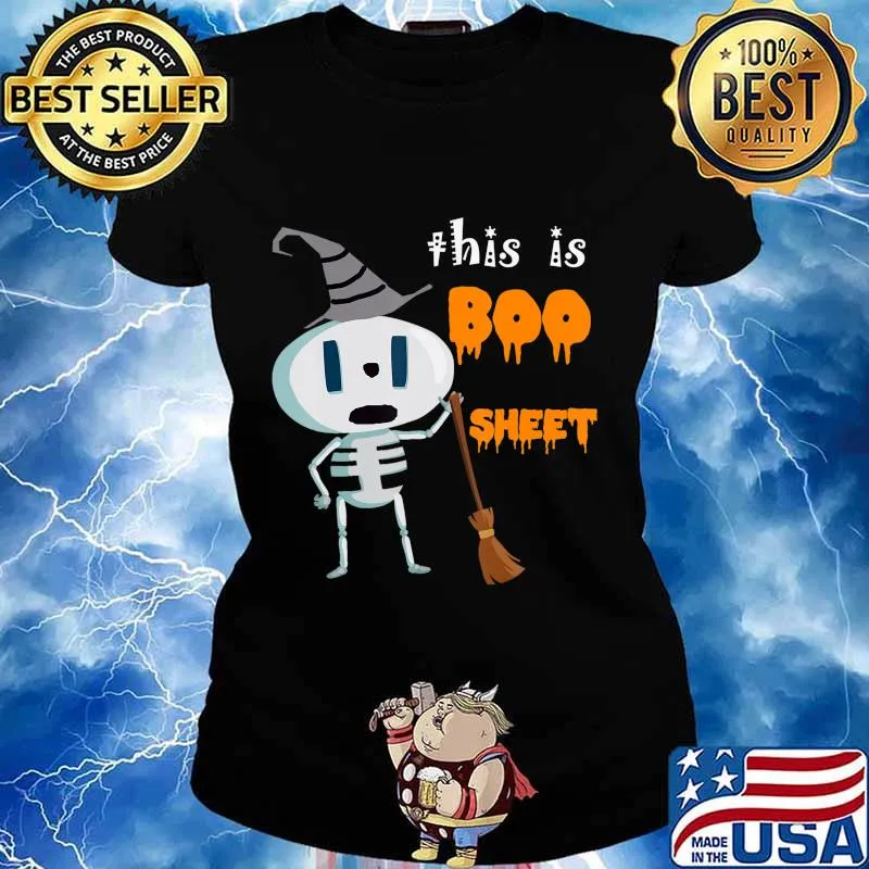 this is boo sheet , Halloween for men,women, girls and boys T-Shirt Ladies tee
