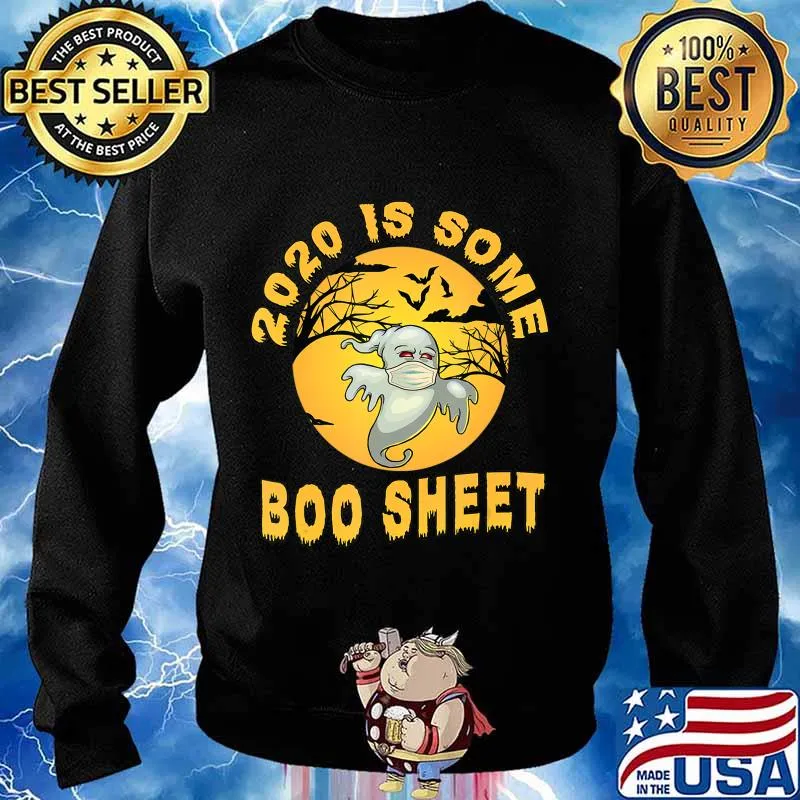 This Is Boo Sheet Shirt 2020 Halloween Funny Ghost Costume T-Shirt Sweater