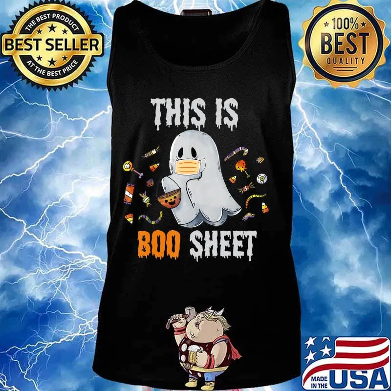 This is BOO Sheet Shirt Ghost funny Halloween Costume 2020 T-Shirt Tank top