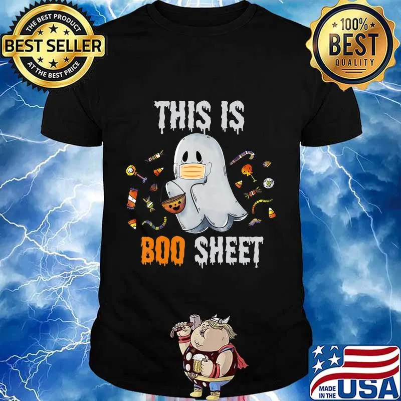 This is BOO Sheet Shirt Ghost funny Halloween Costume 2020 T-Shirt