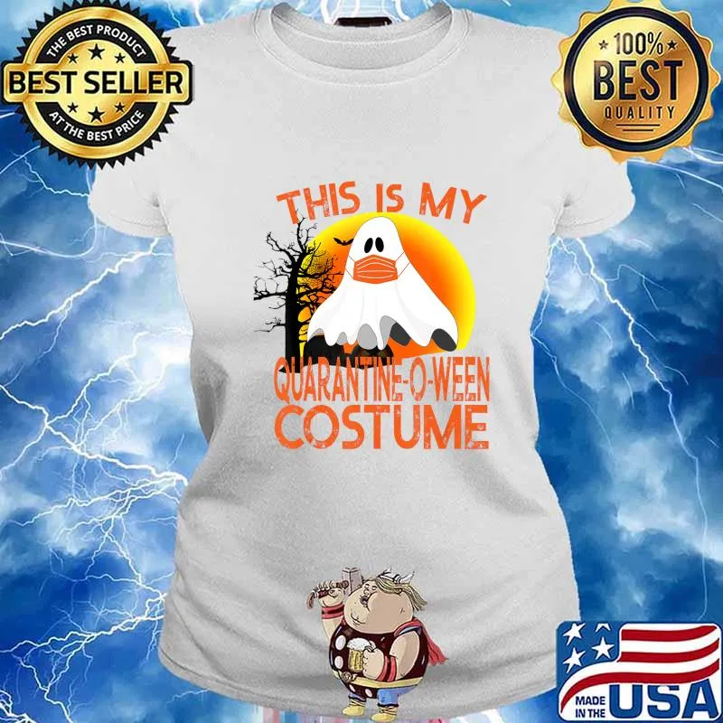 This is My Quarantine-O-Ween Costume - Halloween Puns T-Shirt Ladies tee