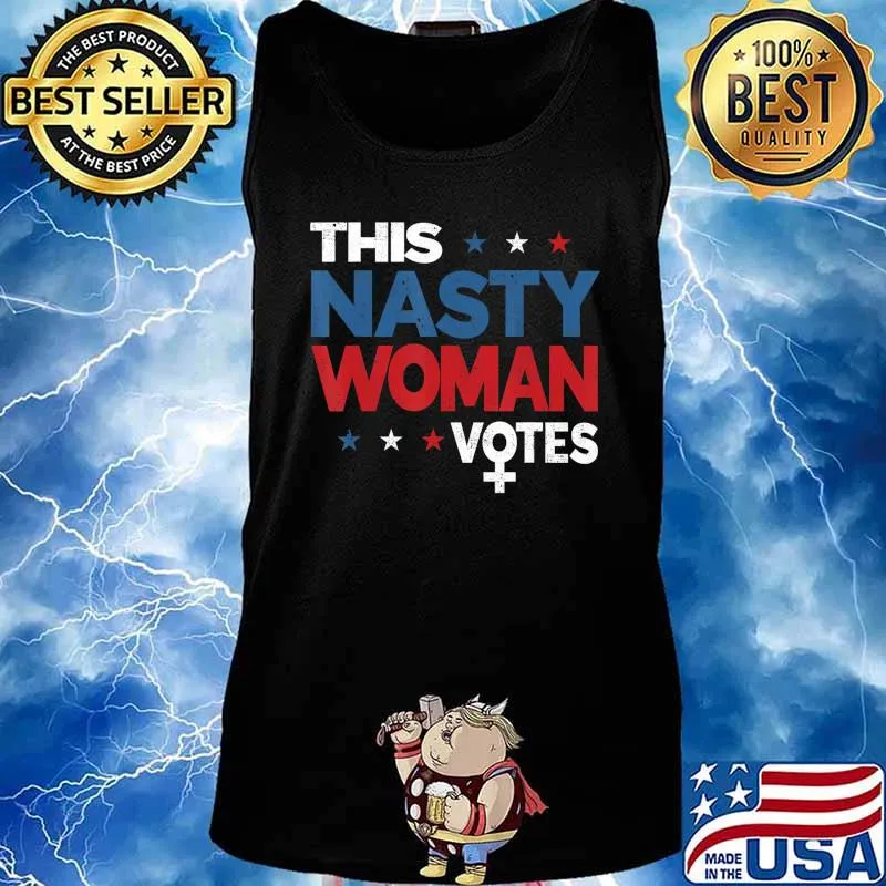 This Nasty Woman Votes Biden Harris 2020 Feminist Election T-Shirt Tank top