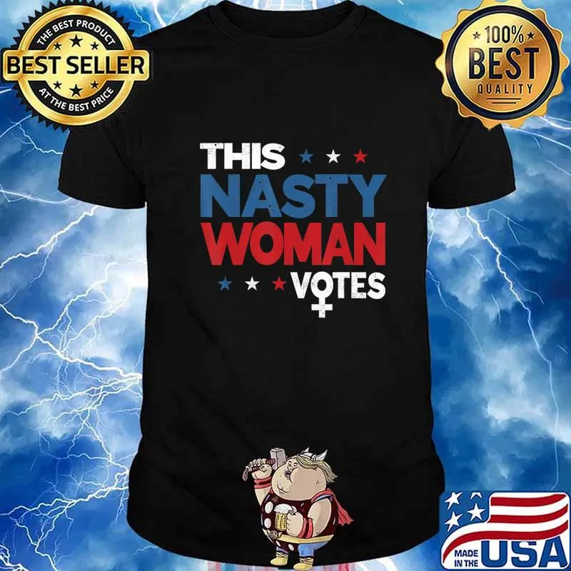 This Nasty Woman Votes Biden Harris 2020 Feminist Election T-Shirt