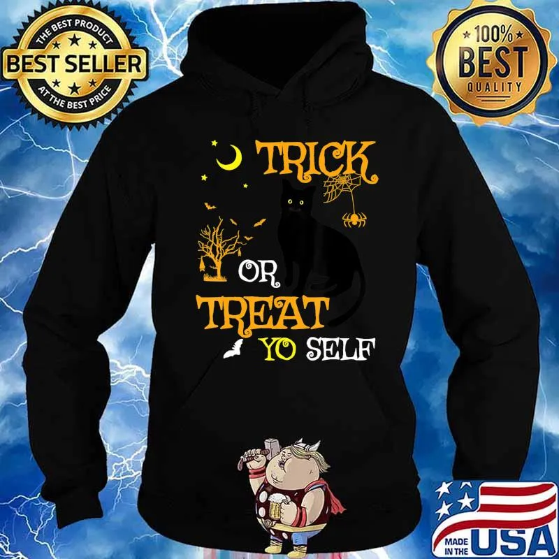 Trick or treat cats Trick or treat yo self halloween design T-Shirt Hoodie