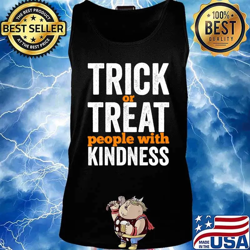 Trick Or Treat People With Kindness Halloween Teacher T-Shirt Tank top