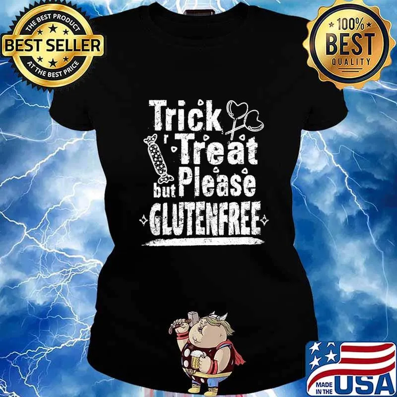 Trick r Treat Funny Cute Halloween Dress Candy Sweets Youth T-Shirt Ladies tee