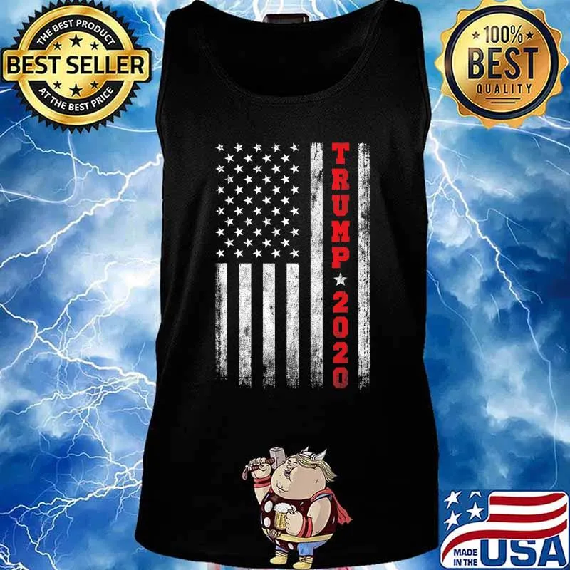 Trump 2020 American Flag Vintage T-Shirt Tank top