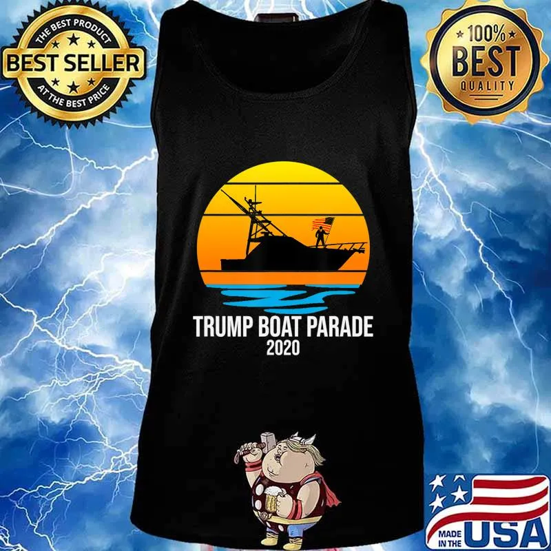 TRUMP 2020 Boaters For Trump Parade Florida Yacht Boat Flag T-Shirt Tank top